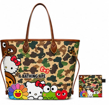 Camo Tote Bag + Card Holder