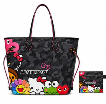 Camo Tote Bag + Card Holder