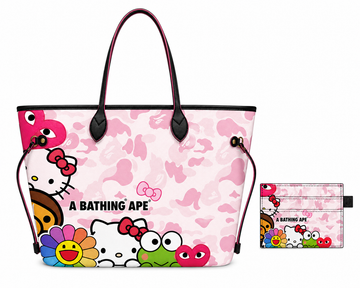 Camo Tote Bag + Card Holder
