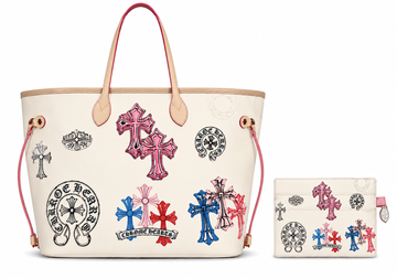 White Cross Tote Bag + Card Holder